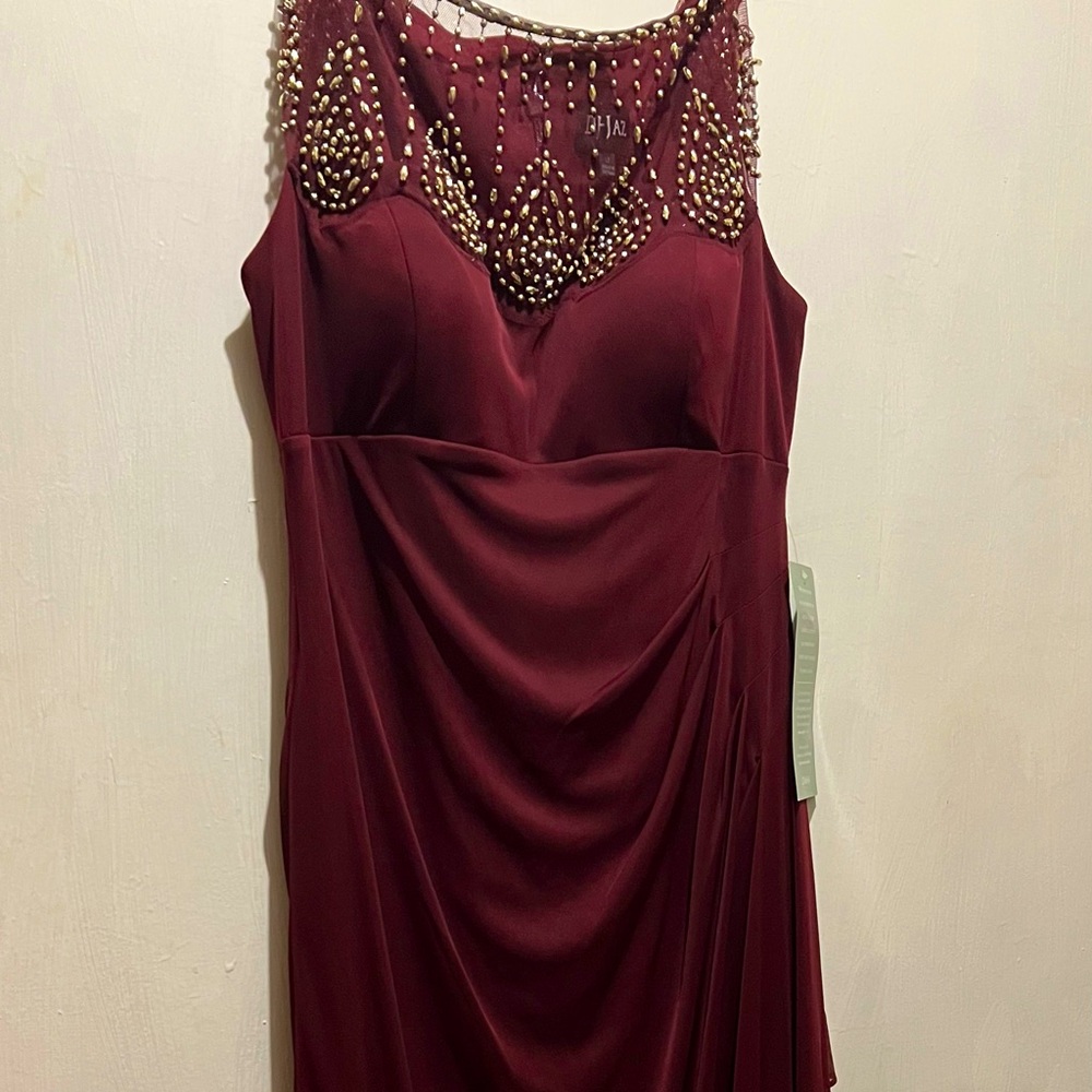 DJ Jaz gown. Color: wine. Size 12